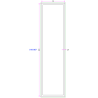 Tube Rectangulaire Aluminium 200x50mm