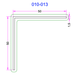 Cornière Aluminium 50x50mm