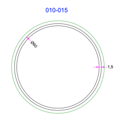 Tube rond Aluminium 60mm